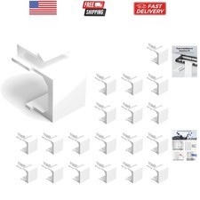 Listed 20-Pack Keystone Blanks for Keystone Wall Plate and Patch Panel, White
