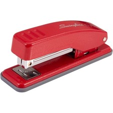 Compact Desktop Stapler 20 Sheet Capacity Metal Base Rio Red Office Supplies