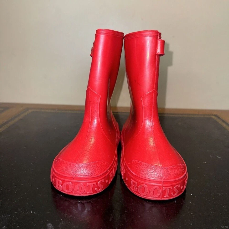 Disney Muppets Plaza Sésamo Rojo Gráfico Foto Botas de Lluvia Niño Pequeño Talla 9C - 10C Foto 2 de 4