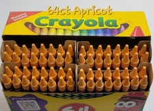 64ct Crayola Crayons (Apricot) Single Color Bulk Lot Wax Melting Crafts