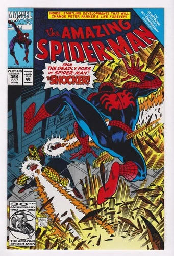 Amazing Spider-Man #364 (Marvel 1963 Series, $1.25 US -Jul 92)  NM 9.4