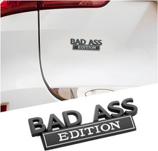 Edition Emblem for Car, Auto Fender Bumper Hood Trunk Door 3D Badge Black/White