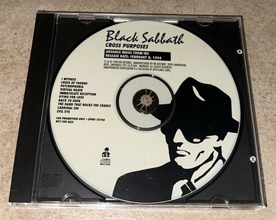 Black Sabbath Cross Purposes Advance Promo CD Rare OOP 1994 IRS | eBay