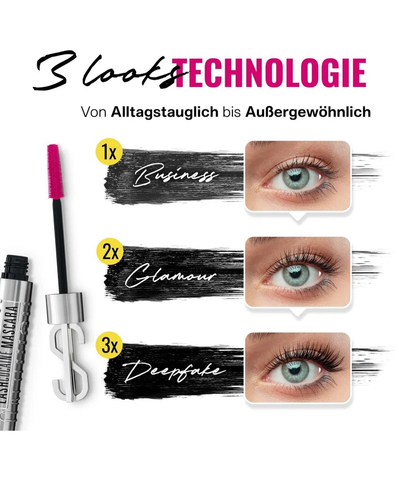 LASHCOCAINE OVERRICH MASCARA – NEW 3LOOKS Technology – Wimperntusche unt - Bild 4 von 4