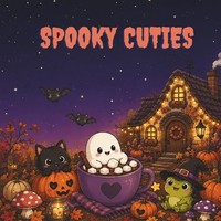 Halloween Malbuch FüR Erwachsene - Spooky Cuties - Ausmalbuch FüR Entspannung