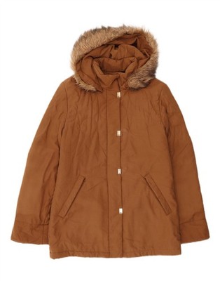 MARKS & SPENCER Womens Oversized Windbreaker Jacket UK 10 Small  Brown PW09