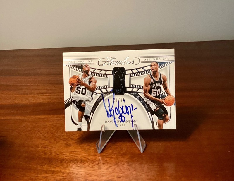 David Robinson 2023-24 🔥Panini Flawless /25 Auto All-NBA Ink Silver🔥