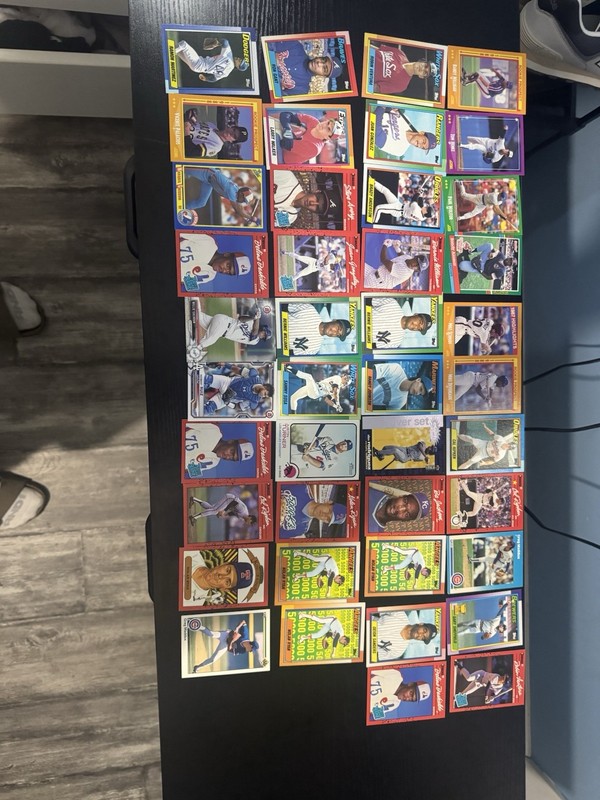 Vintage Baseball Card Lot 1980s-90s HOFs Stars  Rookies Nolan Ryan ARod Sanders