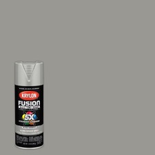 Krylon K02723007 Gloss Smoke Gray Fusion All-in-1 Spray Paint 12 oz. Pack of 6