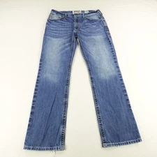 Ariat Jeans Mens 36x36 Blue Denim M4 Riverton Bootcut Faded Western Work Pants