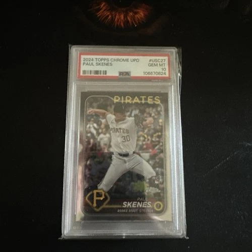 2024 Topps Chrome Update Paul Skenes RC Rookie #USC27 Pirates PSA 10