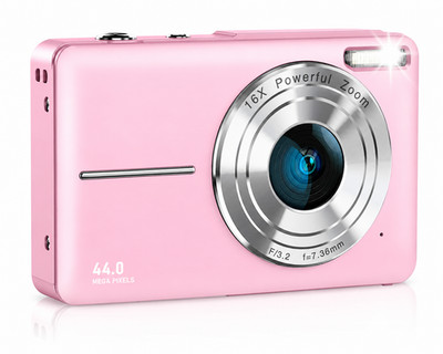 Digital Camera for Kids, 1080P FHD Camera, 44MP Point 32GB Card Anti Shake
