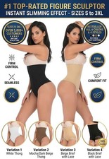 Women's Tummy Control Bodysuit Shapewear Seamless Thong Body Shaper Slimming