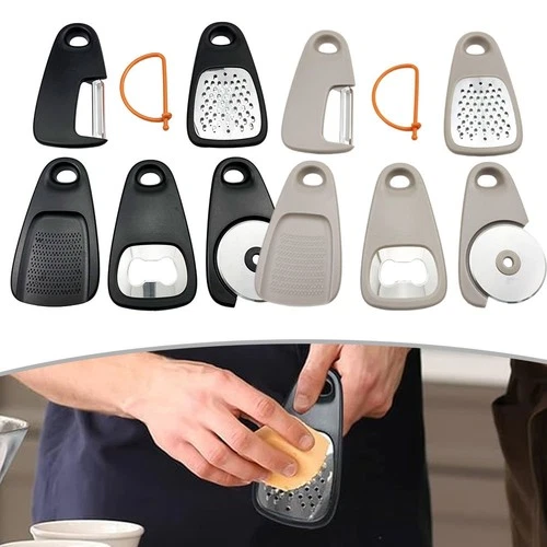Kitchen Gadget Set of 5 with Essential Tools Including Grater Peeler and Cutter deal from eBay
