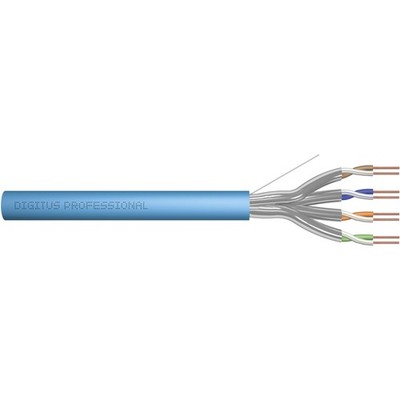 Digitus Professional Cat.6a U/FTP Verlegekabel simplex, Eca, Kabel, blau