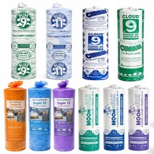 Carpet Underlay 8mm 10mm 11mm 12mm PU Foam Bliss Moonwalk Cloud 9 Cirrus Cumulus