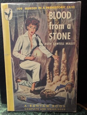 BLOOD FROM A STONE by Ruth Sawtell Wallis - Vintage Mystery PB - GGA - 1947
