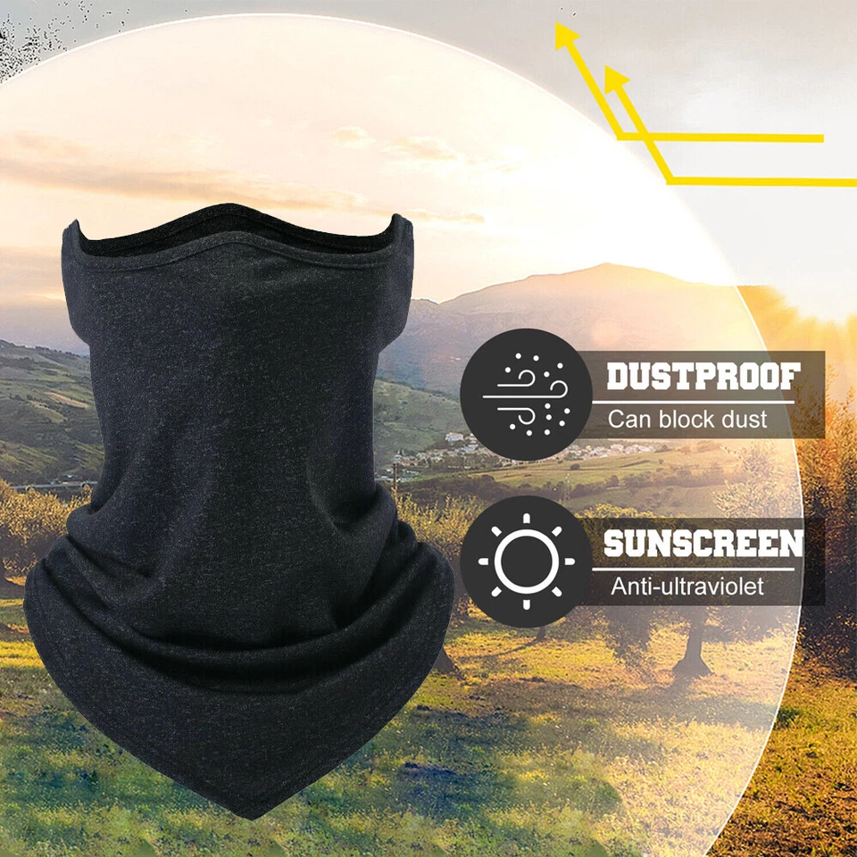 Verano Cuello Fino Polaina Bandana Mascarilla Protección Solar UV Protector Cubierta EE. UU. Foto 2 de 4