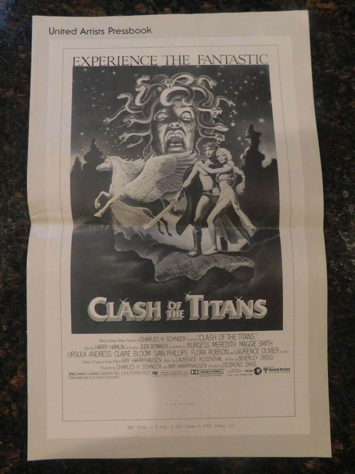 Clash of the Titans (United Artists, 1981). Mini Lobby Car…