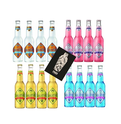 Salitos 16er Bier Mix Set 4 pro Sorte Blue +  Ice +  Tequila + Pink Beer je 0,3