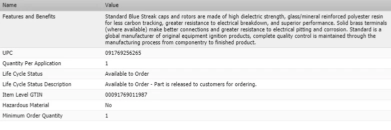 Tapa de distribuidor tipo OEM para Ford Fairlane 1963-1969 L6-3,3 L Foto 4 de 4