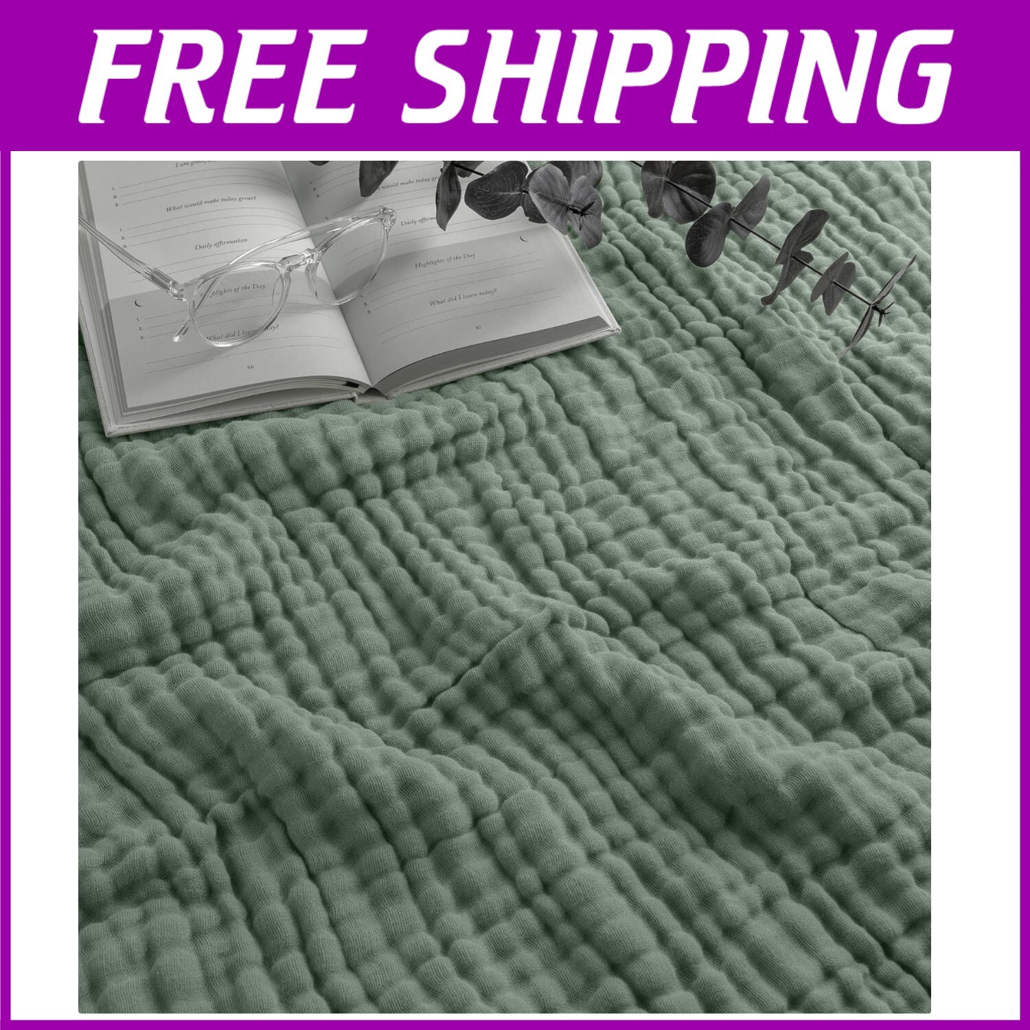 Breathable Muslin Throw Blanket - 50