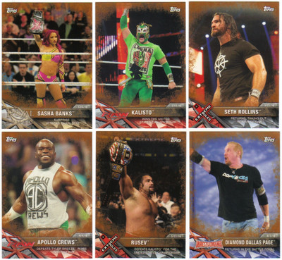 2017 Topps WWE Road To Wrestlemania Bronze Parallels - Pick From Card #'s 1-100