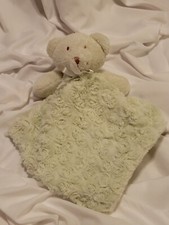 Blankets  Beyond Bear Rosette Swirl Plush Security Blanket Green Euc