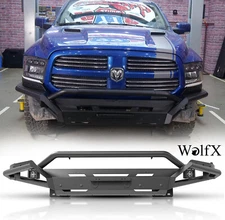 DIY Full-Width Front Bumper w/LED Pod Light For 2019-2024 Dodge Ram 1500 Classic
