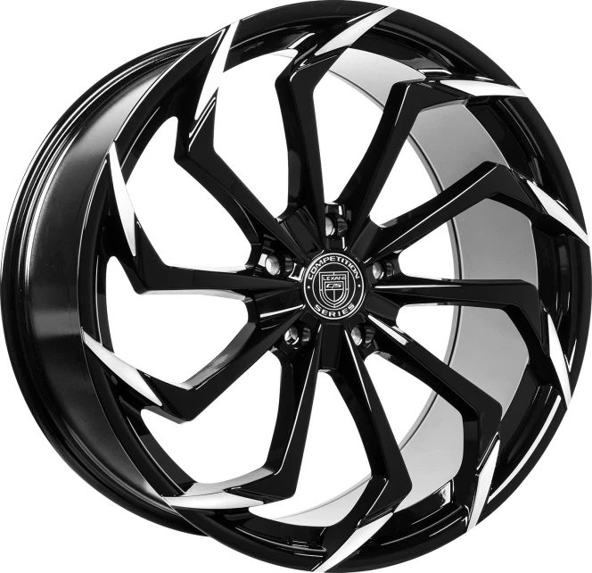 20" Lexani Static Wheels Stagger Black MBT Stagger Rims Fit Tesla Model X S Foto 2 de 4