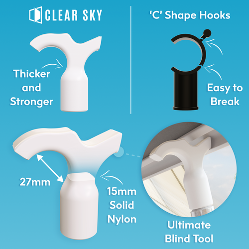 Skylight Window Opener Hook Designed for Velux Windows. Fits Telescopic Pole - Picture 6 of 11
