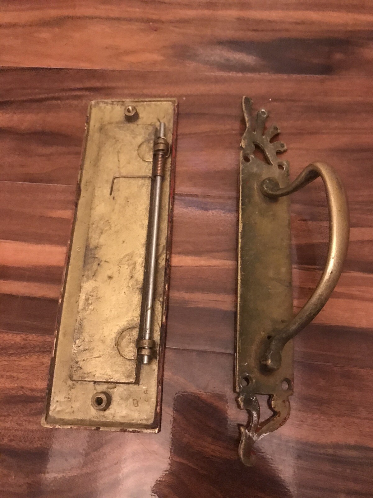 brass Main Door handle and a letterbox eBay