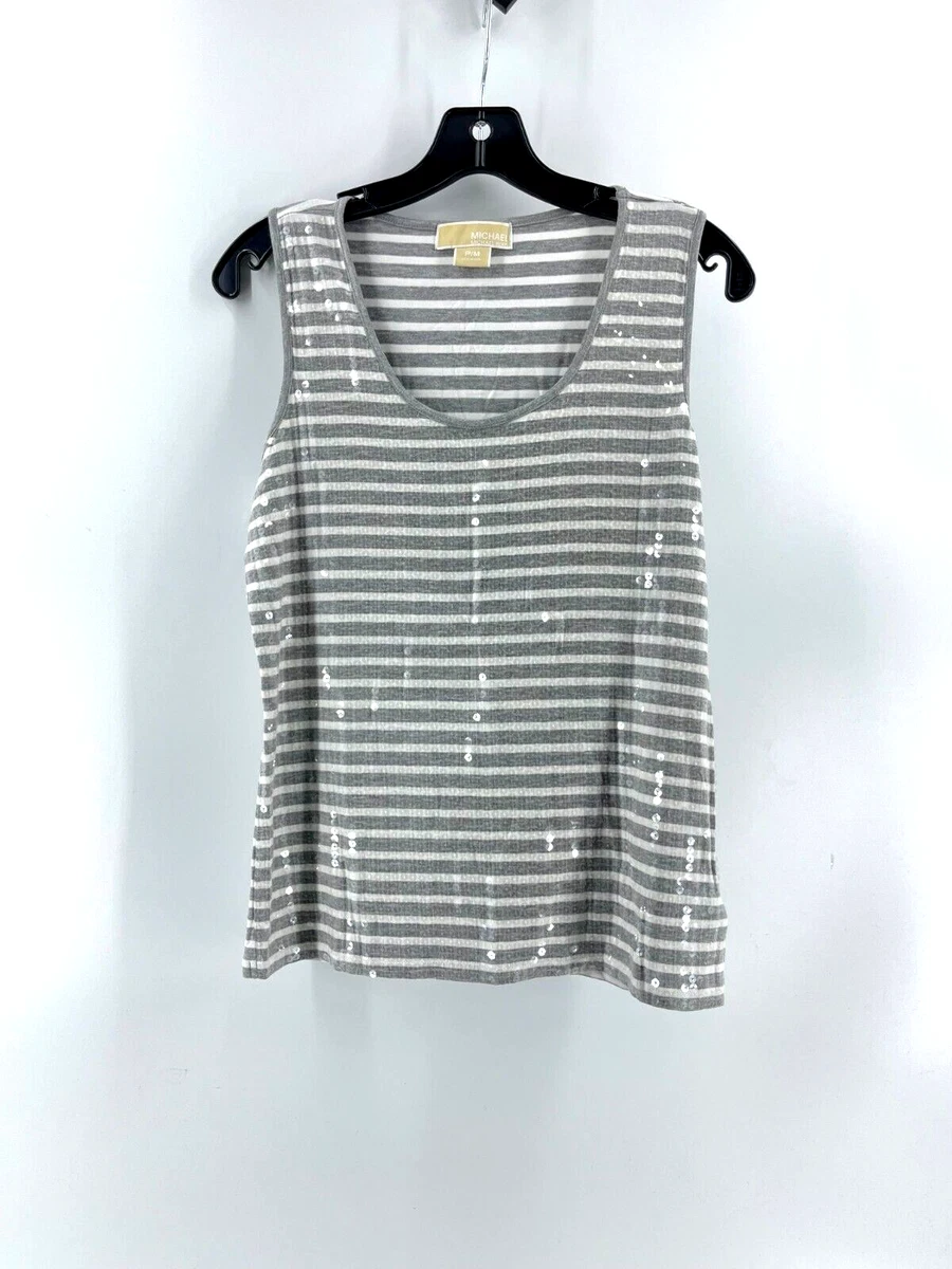 Michael kors deals white sleeveless top