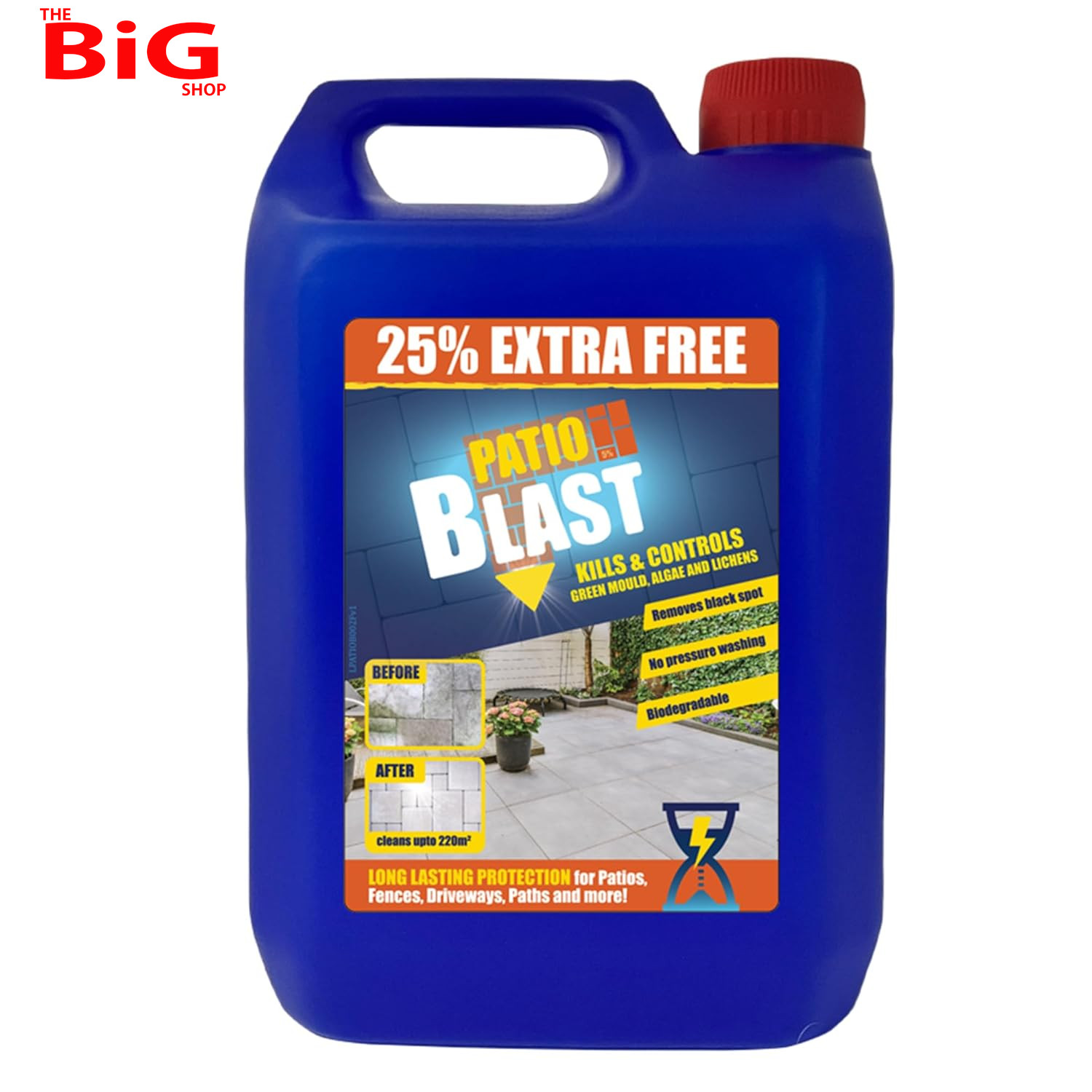 Cleaner Fluid – High-Efficacy Algae, Moss, & Mould Remover for Garden, Paths, Dr