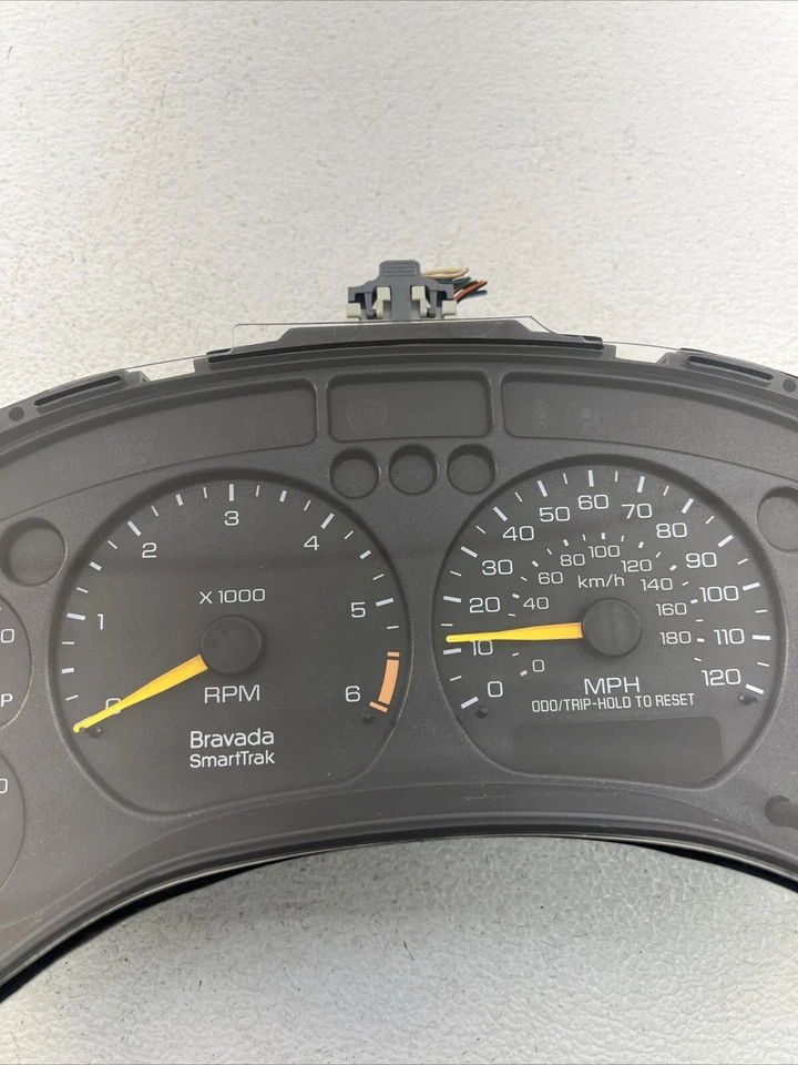 Oldsmobile Bravada 1998 instrumento velocímetro medidor grupo millas desconocido fabricante de equipos originales Foto 3 de 4