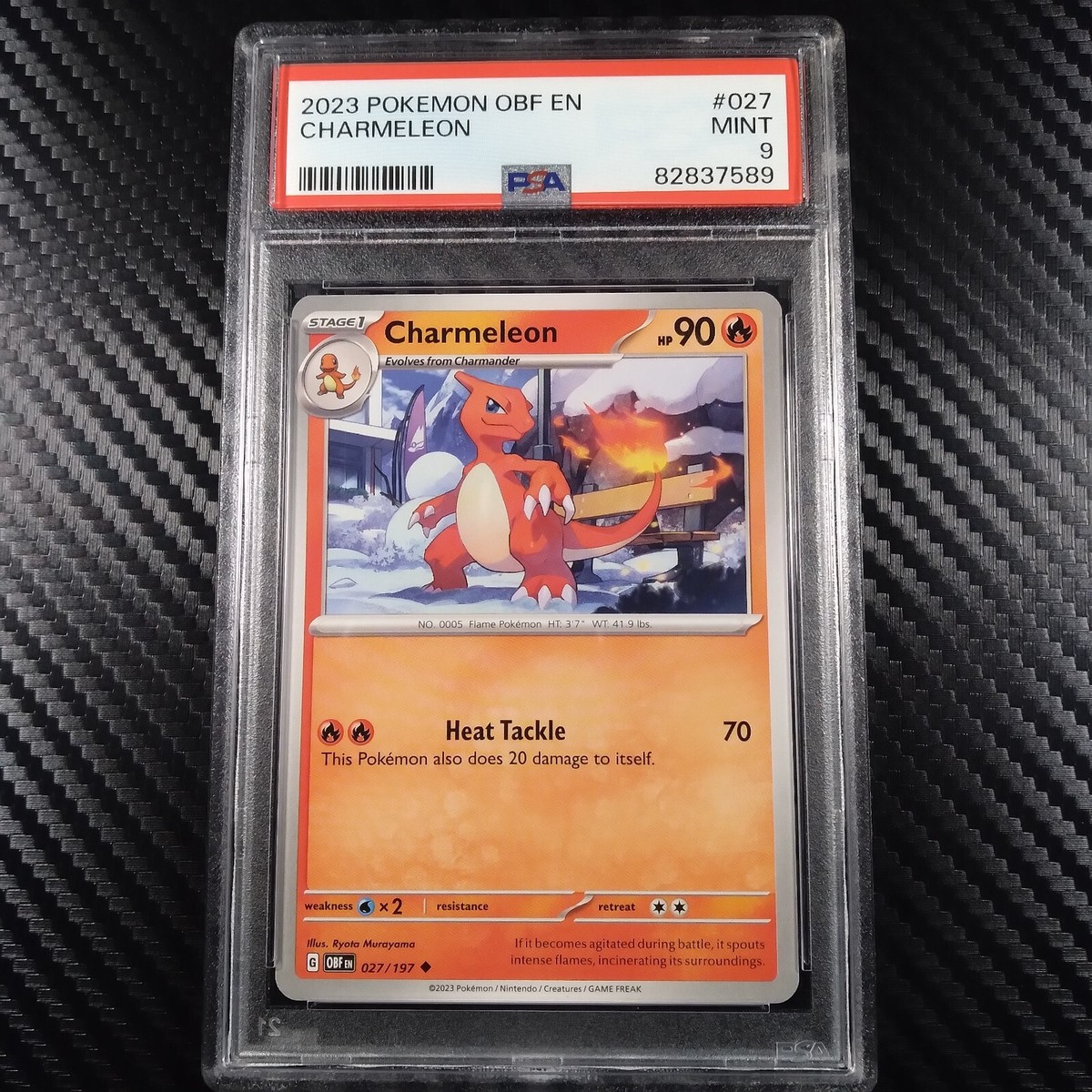 2023 charmeleon pokemon card 2023 POKEMON CLASSIC COLLECTION CHARMELEON 002/034 PSA 7 – Kollecter main image 0