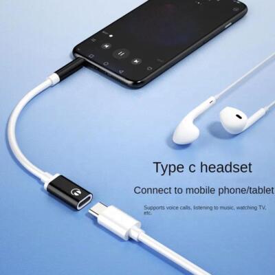USB 3.1 Type C Male To 3.5mm Headphone Earphone Jack Adapter Female Cable