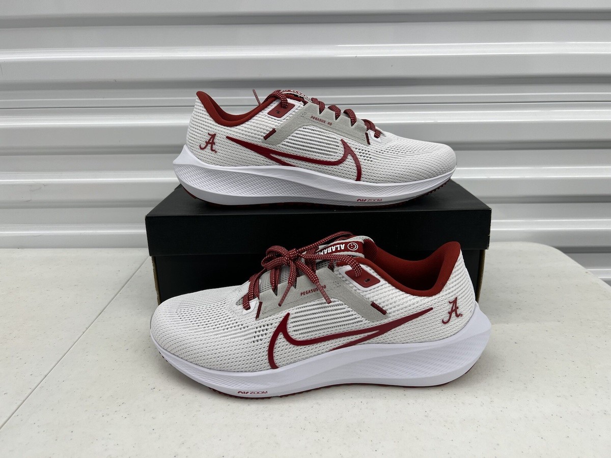 Nike Zoom Pegasus 40 Alabama Crimson Tide Men’s Size Red White  DZ5972-100