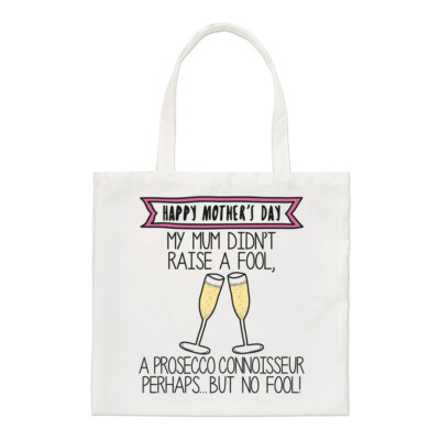Happy Muttertag Prosecco Kenner Regular Tragetasche Mum Liebhaber Lustig Shopper