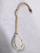 Vintage Harbor Breeze Ceiling Fan Light Pull Chain Embossed Lightbulb Icon