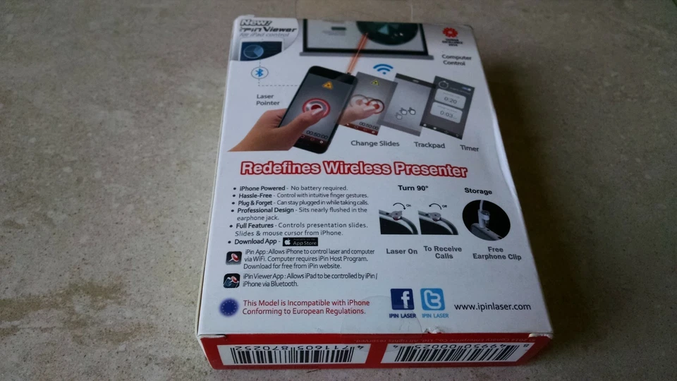 iPin mobile powered laser presenter_professional_for iPhone 6Plus/6S Plus_NIB - Photo 4/4