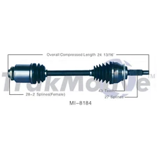 SurTrack MI-8184 CV Axle Shaft