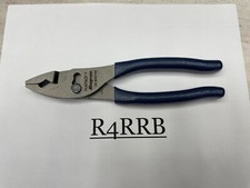 Snap-on Tools USA NEW STYLE POWER BLUE Soft Grip 8" Flank Jaw Pliers HJ47ACFMB
