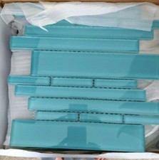 Teal Glass Contemporary Mosaic TIle Giorbello G8011
