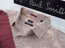 PAUL SMITH Mens Shirt   Size 16.5" 44" CHEST    RRP  165    FLORAL LIBERTY