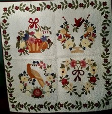 Birds and Baskets Wall Quilt