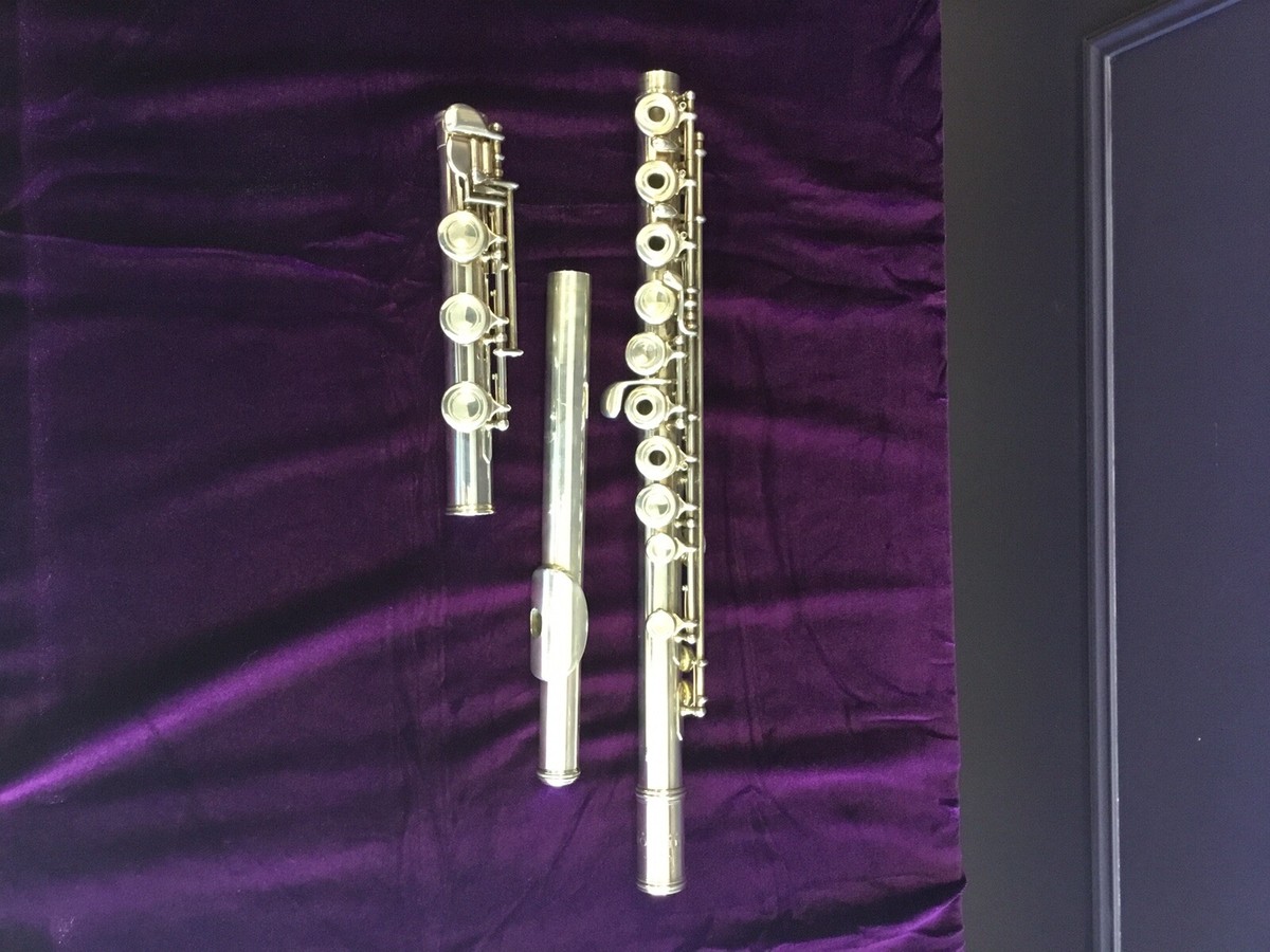 EMERSON STERLING SILVER OPEN HOLE FLUTE EF60F w/CASE, 56766