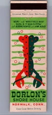 Vintage Matchbook Cover Dorlon's Shore House, Norwalk, CT MB26