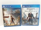 Assassin's Creed: Odyssey & Valhalla (Playstation 4, 2020) Complete! Mint Discs