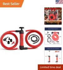Heavy-Duty Liquid Transfer Pump Kit with Air Adapter - 3-in-1 Functionality
